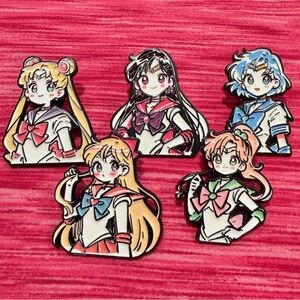 Sailor Moon Sailor Scouts Inner Senshi Enamel Pin Set